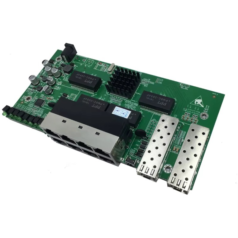 Managed Gigabit Poe Switch 8 Port 802.3At - カスタム8ポートPoE+フルギガビットネットワーク1000MbpsファイバーSFPスマートウェブマネージド48V 802.3at PoEスイッチ（CCTVカメラ用）