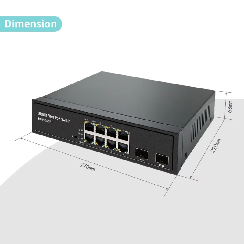 OEM ODM 8ポート フルギガビットネットワーク 802 - Managed Gigabit Poe Switch 8 Port 802.3At のレビューと価格